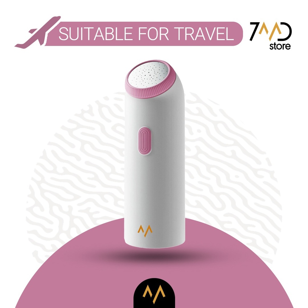 7MD Mini Cleaner Electric Portable Bidet | 2 Flushing Modes | Type-C Charging | Lightweight | 65 x 30 seconds use time | 400mAh Battery | Waterproof | Pink & Silver | 12 Months Warranty |