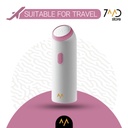 7MD Mini Cleaner Electric Portable Bidet | 2 Flushing Modes | Type-C Charging | Lightweight | 65 x 30 seconds use time | 400mAh Battery | Waterproof | Pink & Silver | 12 Months Warranty |