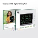 Green Lion Digital 15 inch Writing Pad | Eye Protection | Eco-Friendly | One-Click Erase | One-Click Lock | Compact & Light Weight | Kid-Friendly | Easy To Use | 1 Year Warranty | GNWPAD15GY |