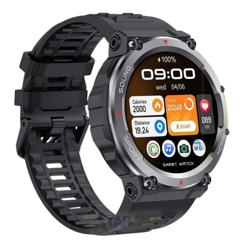 Green Lion Adventure Smart Watch | Bluetooth Call | Activity Tracking | Social Notifications | Heart Rate | Multiple NFC | Always on Display | GNADSW |