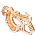 Wooden Ping Pong Gun DIY Assembly Puzzle For Kids | Rubber Band Drive | Enlightenment Puzzle | Non-Toxic Safe Material | 10 Balls Included | Fun & Educational Toy | CH2011 |