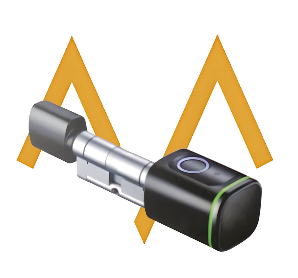 7MD Smart Keyless Door Lock | 4 Unlock Methods | FingerPrint + Manual Key + Card + App | Easy To Install | Compatible With Most Doors | Adjustable Length | 12 Months Warranty |