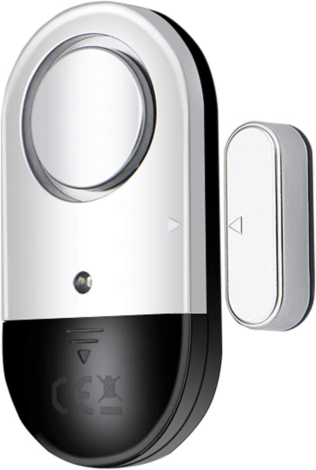 Door & Window Magnetic Sensor Security Alarm | 125 dB Loud Alarm | For Home & Office | Easy & Wireless Instlattion | Modern & Sleek Design | Batteries Included | Ultra-slim Design | Durable Construction | No Electricity Needed |