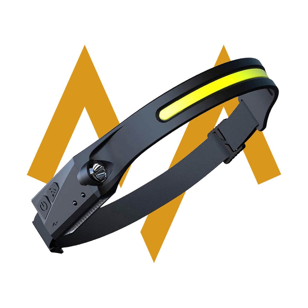 7MD Headlight For Outdoor Use | 5 Light Modes | 3 Brightness Levels | Waterproof | 230° wide angle lighting | Comfortable To Wear | Rechargeable & Long-lasting Battery | Multiple Protection | 12 Months Warranty |