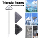 Multifunction Triangle Dust Mop Household Window Wiper | Adjustable Length | Wet & Dry Use | Non-Slip Handle | 360 Degree Rotation | Comfortable & Effective Cleaning |