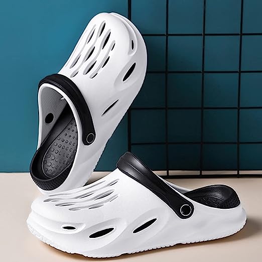 Unisex Breathable Clogs Shoes For Indoor & Outdoor use | Adjustable Strap Design | Non-Slip Sandals | High Quality Rubber | Super-Comfortable To Wear | Fancy & Durable |