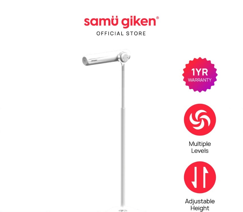 Samu Giken Standing Hair Dryer | Adjustable Height | Multiple Levels | Remote Control | Negative Ion Technology | HDS17WT |