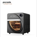 Porodo Dual Mode Touch Control Air Fryer & Oven | Advanced Air Flow Circulation | Stainless Steel Build | 1700W | Low Power Consumption | 1 Year Warranty | PD-LSAROV-BK |