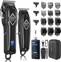 Glaker 2 in 1 Professional Hair Clipper + Trimmer | Long Battery Life | LED Display | Safe & Comfortable | Powerful & Quiet Motor | K11S |