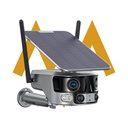 7MD Camera Binocular 4G/WiFi CCTV Camera | 4K Quality Resolution | Dual Lens With 180° Viewing Angle | Night Vision | SD Card Supported | Intelligent Human Tracking | App Control | Waterproof | (7MDY6G / 7MDY6-Wifi)