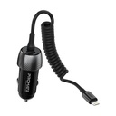 Promate 33W Quick Charging Car Charger with Lightning Connector Cable | Universal Compatibility | USB-C PD Charging Port | Heat Resistant | Sleek & Compact | 2 Years Warranty | PowerDrive-33PDI |