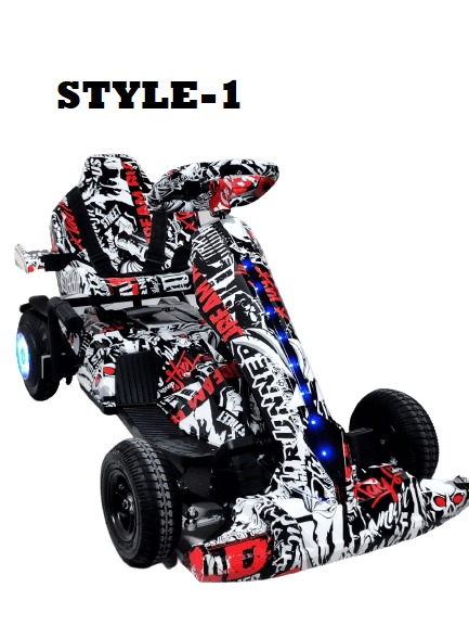 Four Wheel Electric Drift Scooter For Kids  LED Lights  Bluetooth Speaker  Handbrake  3 Speeds | K9 |