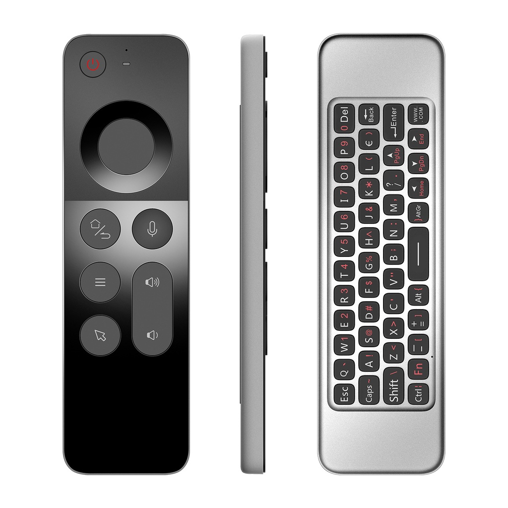 W3 2.4G Wireless Air Mouse | Smart Voice Remote Control | Ultra-Thin Design | Mini Keyboard | Compatible With Smart TV / Tablet / TV Box / PC / Projectors |