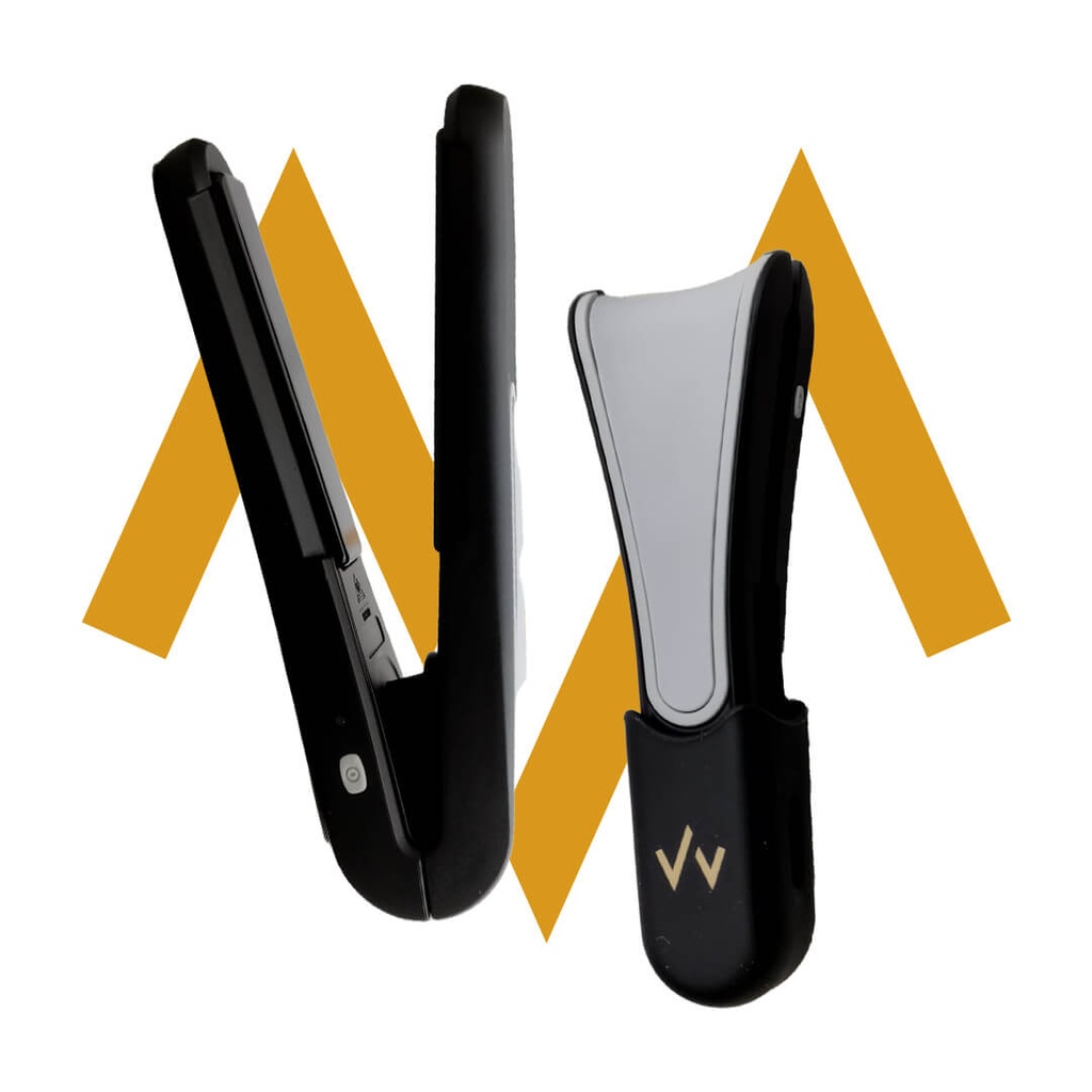 7MD Portable Mini Hair Iron | Small & Compact Design | Type-C Rechargeable & Long-Lasting Battery | Super-Quick Heating | FS-C1-BK |