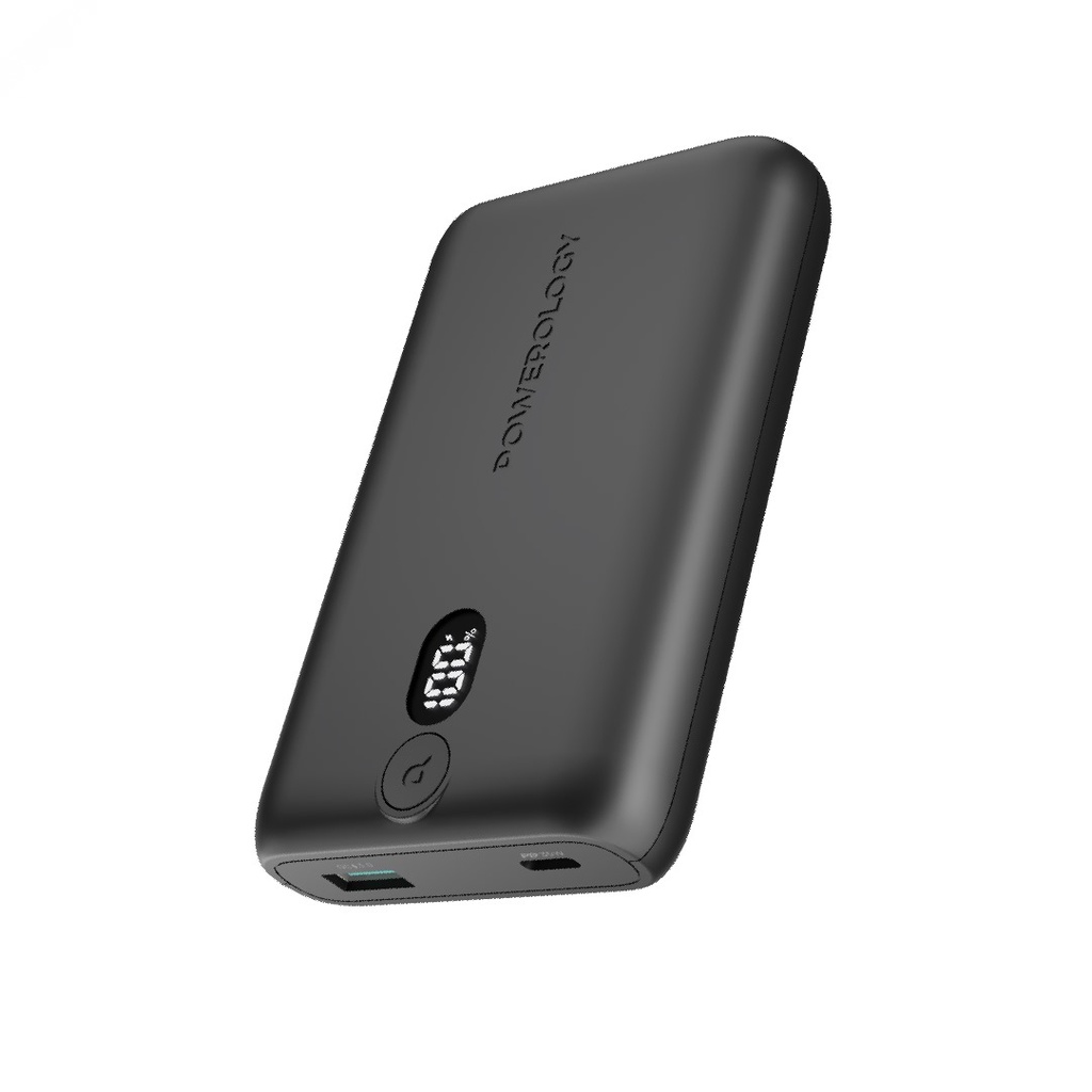 Powerology Onyx 10050mAh Power Bank | 35W Fast Charging | USB-C and USB-A Ports | Digital Display | Multiple Safety | PPBCHA18 |