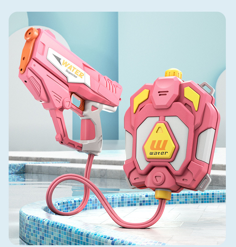 Automatic Electric Water Gun | Rechargeable Battery | Unique Design | Large Water Tank Capacity1350ML | Long Shooting Range 80 M | Comfortable Grip | User Friendly | Safe & Durable |