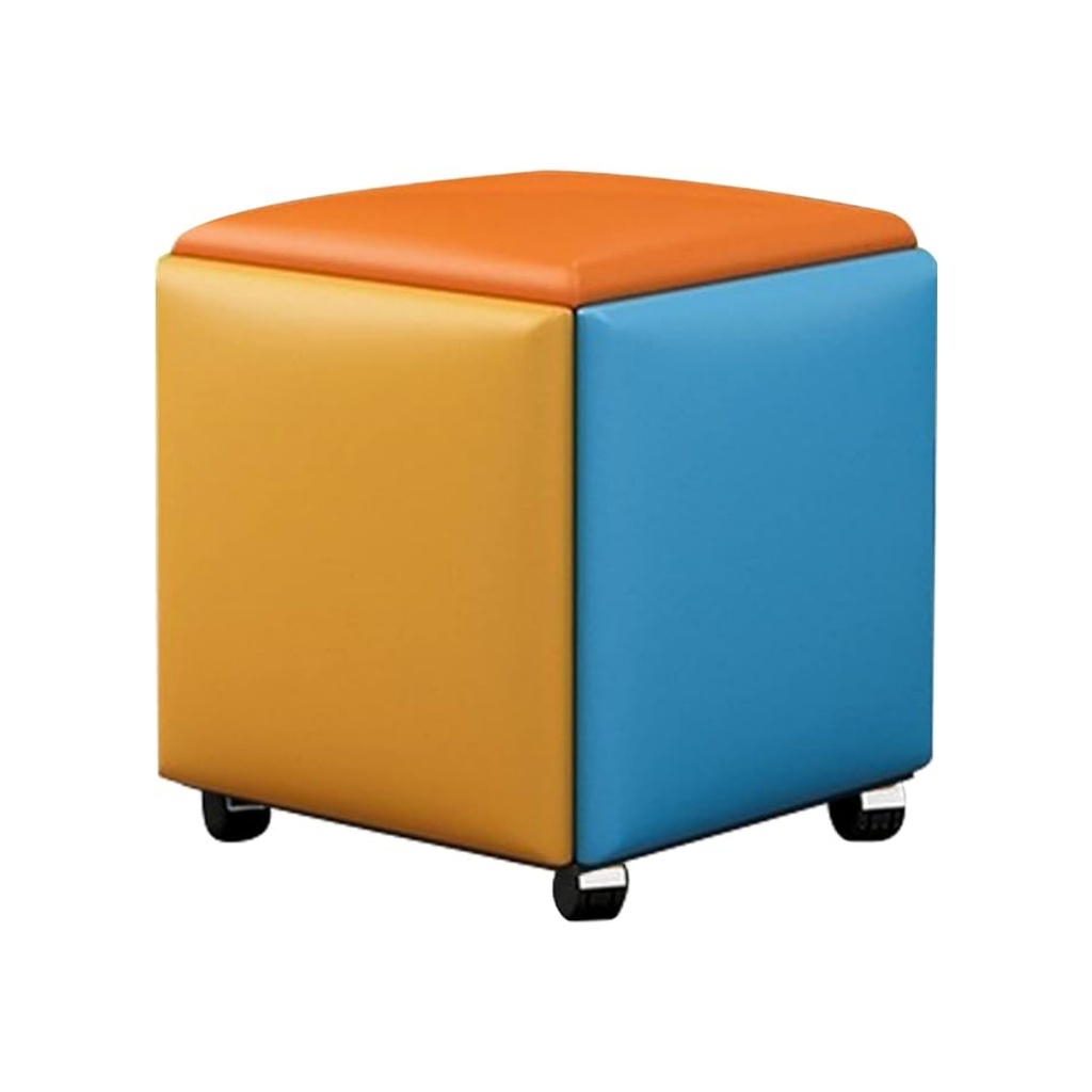 5 in 1 Multi-functional Stool Chair Set | Easy To Move & Store | Waterproof Leather |