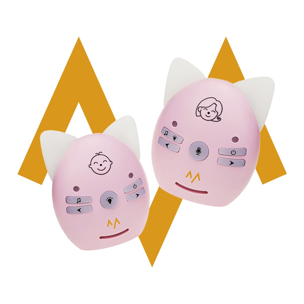 7MD Wireless Audio Baby Monitor With 2-Way Communication, Music & Night Light