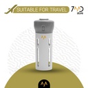 7MD 4 in 1 Travel Dispenser Bottles For Shampoo Lotion Gel Set, Leak-proof Travel Containers Bottles for Toiletries Body Wash Liquid Cream