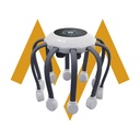 المهدئ | مدلك الرأس الكهربائي 360 درجة مع تدليك الاهتزاز والعلاج بالأشعة الحمراء