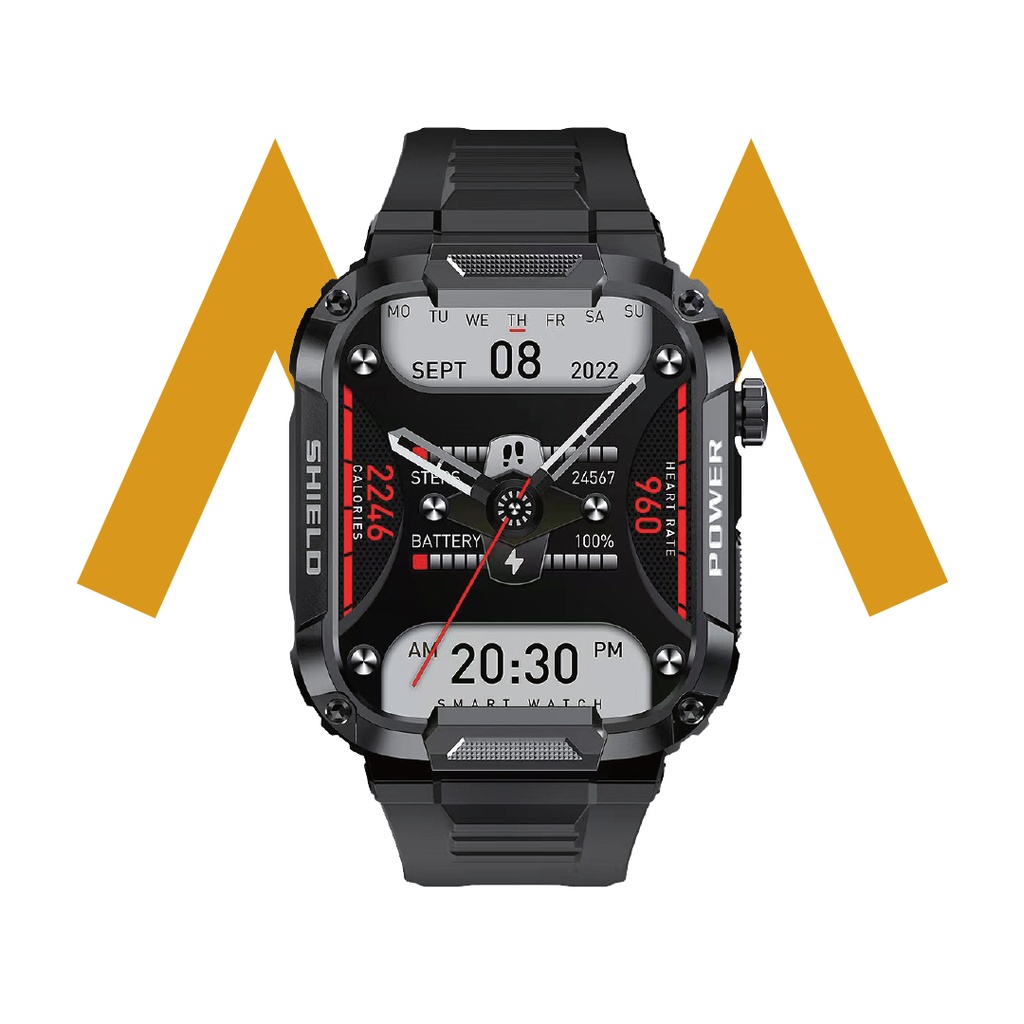 7MD Smart Watch 1.85" Touch Screen, Smartwatch for Android & iPhones , IP68 Waterproof Outdoor Sports Fitness Tracker with Heart Rate