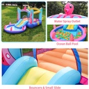 Outdoor Kids Swimming Pool Toy Doctor Floating House Dolphin Octopus Jumping Water Spray Fun Garden With Tube Trampoline