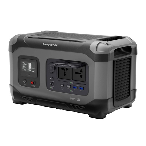 Powerology 392000mAh 1300W Portable Power Generator PD 60W - Black | PPBCHA23 |