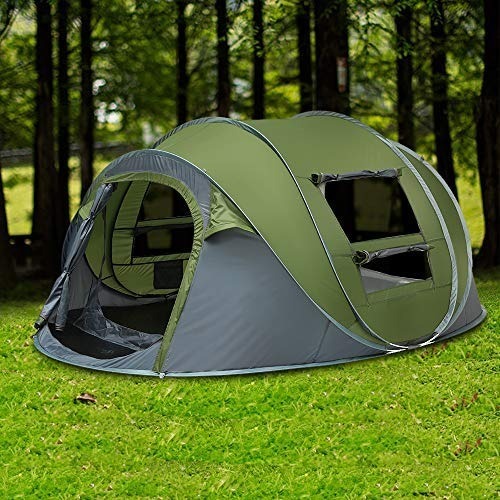 Portable Quick Setup Camping Tent For 2 Person With Dual Doors & Windows (250x215x114 H)