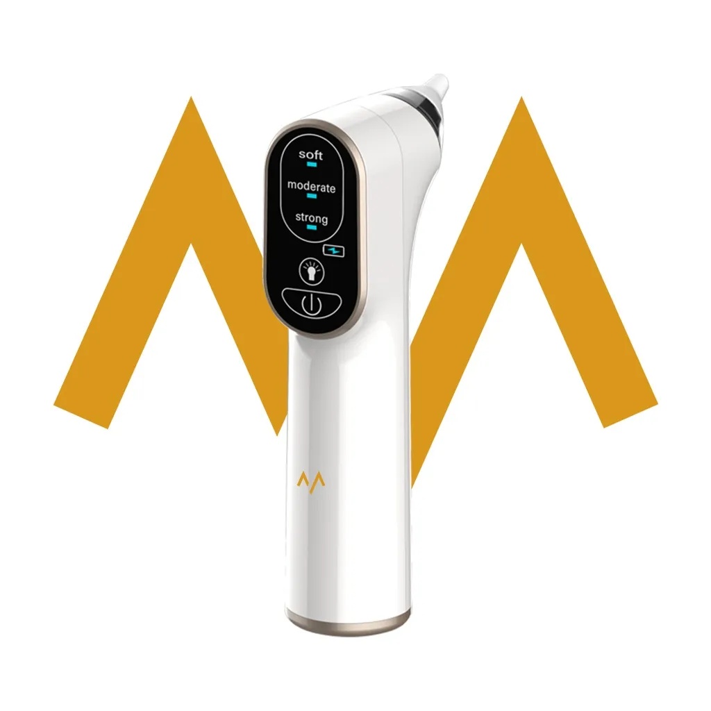 الشفاط للأطفال , جهاز تنظيف الأنف الكهربائي للأطفال مع 4 رؤوس للتنظيف من السيليكون وبطارية قابلة لإعادة الشحن