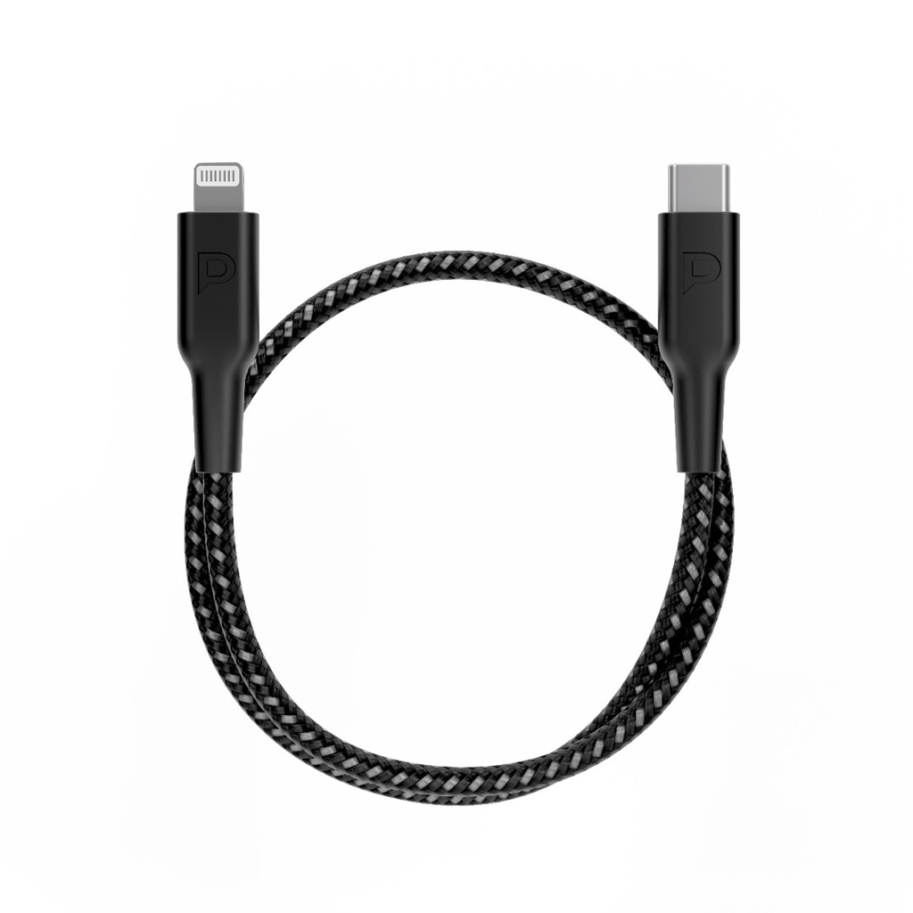 Powerology Braided USB-C Lightning Data & Fast Charge Cable 30Cm / 0.98ft | PCAB006 |