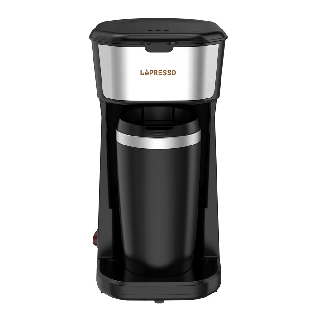 LePresso Coffee Maker with Travelling Mug 450W - Black | LPCMTMBK |
