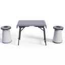 Porodo Portable Outdoor Table Set (Table + 2 Stools) | PD-CFDLDSTS- GY |