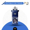 7MD Charger 3 in 1 Super Charger,Power bank & GaN Charger With 20W Fast Charging For Phone, Smart Watch, Earpod With Built-in Cable