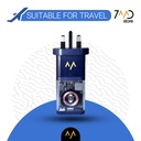 7MD Super Charger 3 in 1 Power bank & GaN Charger With 20W Fast Charging For Phone, Smart Watch, Earpod With Built-in Cable