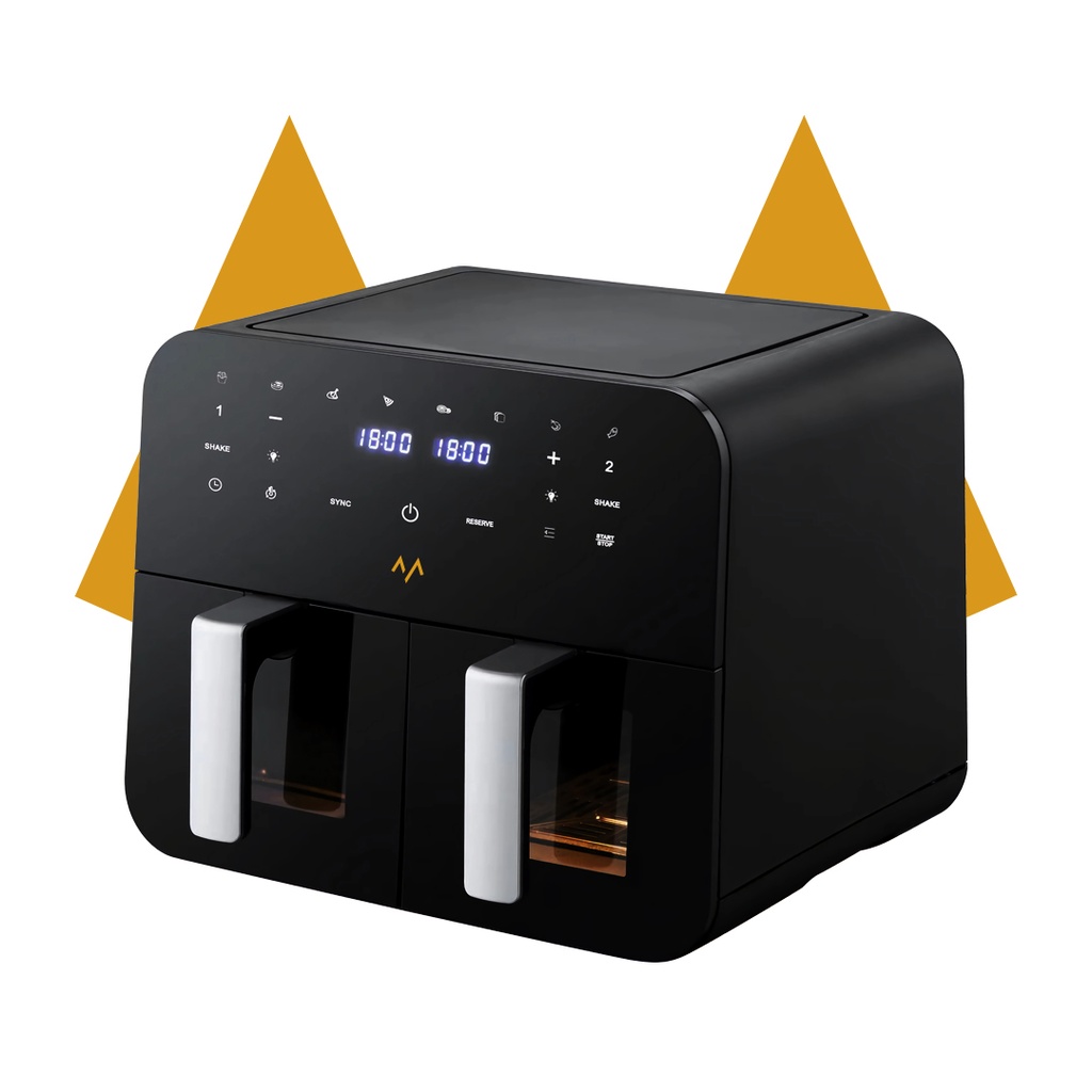 7MD Digital Air Fryer, Dual Baskets With 9L Capacity Model: 7MD910D