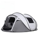 Portable Quick Setup Camping Tent For 2-3 Person With Dual Doors & Windows (280x200x120 H) Grey - Winter Collection