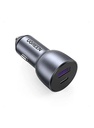 شاحن سيارة سريع من يوعرين بقدرة 52.5 واط مع منفذي USB-C PD وUSB-A – محول طاقة معدني للسيارة | CD213 / 60980