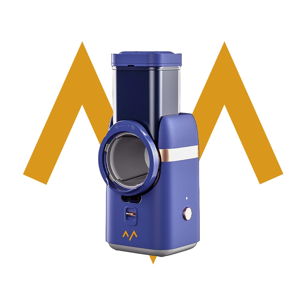 7MD Electric Food Slicer Multifunctional Vegetable Cutter Potato Slicer Rotary Cheese Graters Chopper Shredders | MDQ1B | - Blue