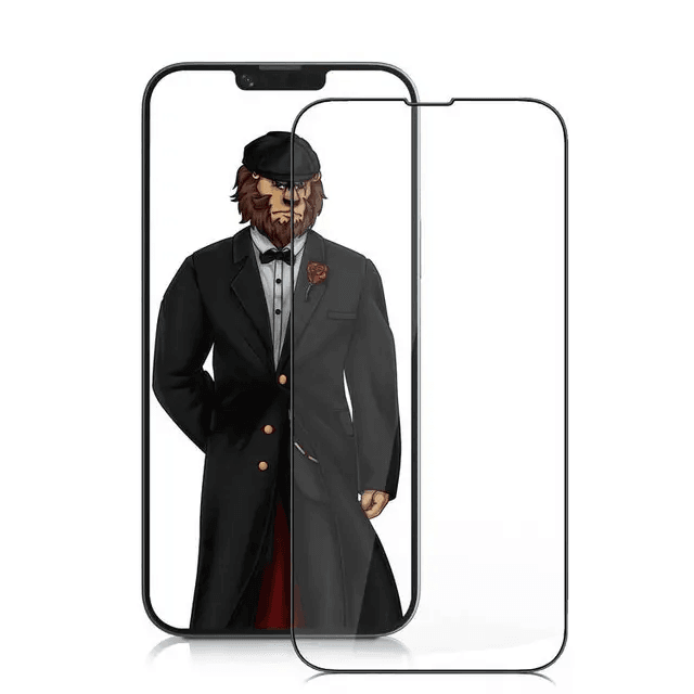 حماية شاشة زجاجية 3D بحواف دائرية ومقاومة للخدوش لهاتف iPhone 14 Pro / 14 Pro Max بحافة سوداء / شفافة من جرين ليون | GN3DSFCL14 |