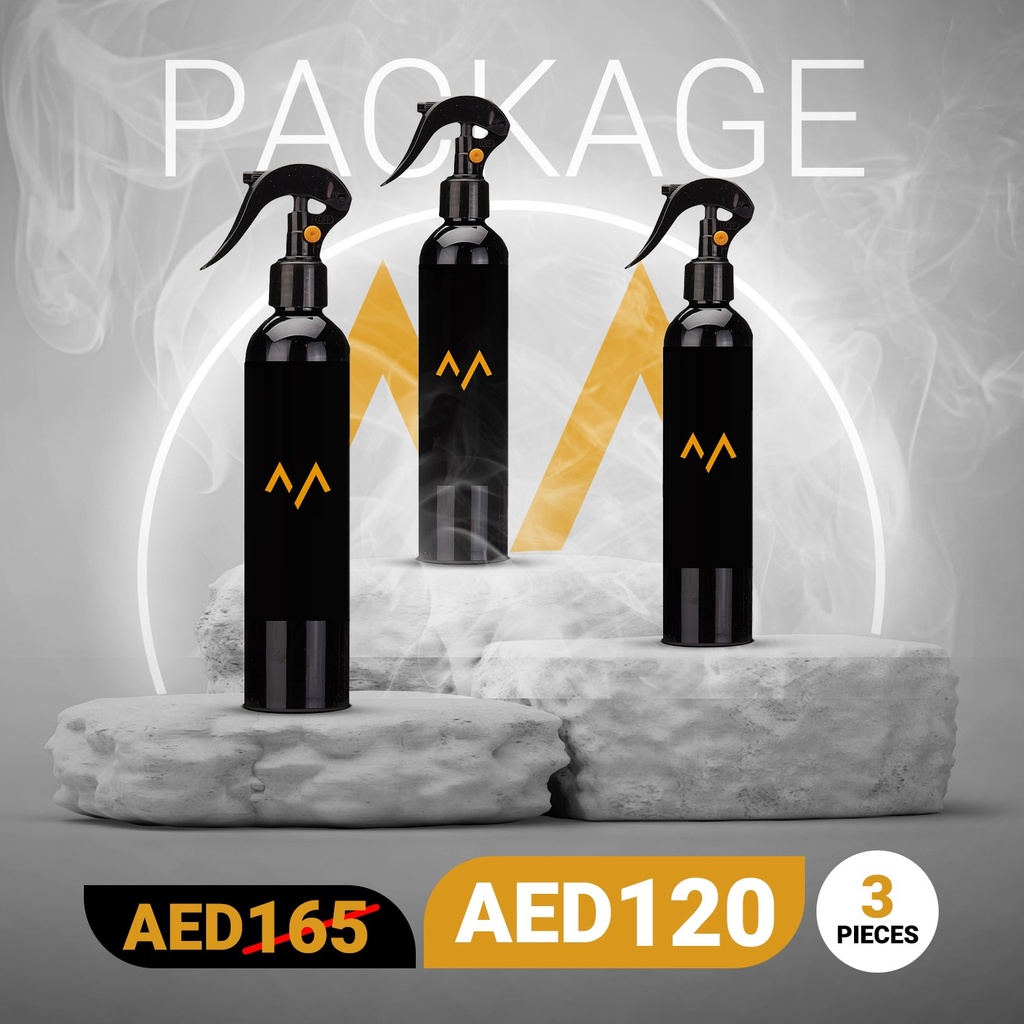 7MD Package 3x Spray Aroma Mist Premium Air Freshener