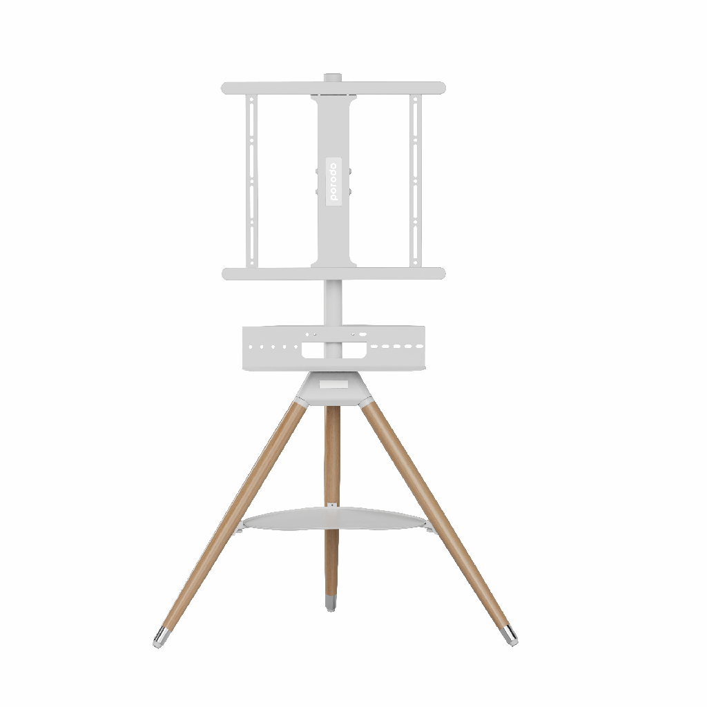 Porodo Tripod Wooden TV Stand For 32" - 65" TVs | PD-ATVFTS-WH |
