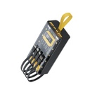 Green Lion Transparent Pro 20,000mAh Power Bank With Built-in Cables | GNTRAPB20KBK |