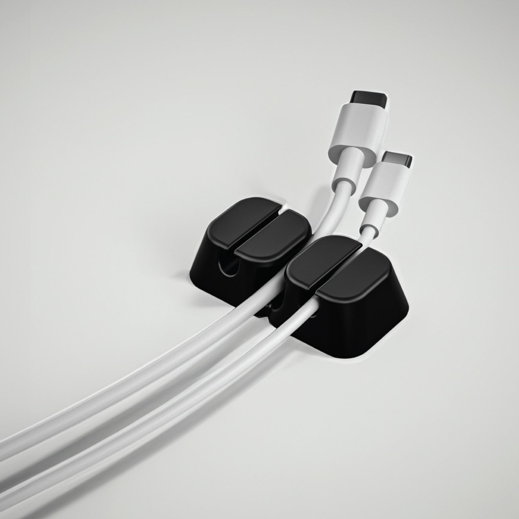 Green Lion 2 in 1 Cable Organizer | GNCABORG2BK |