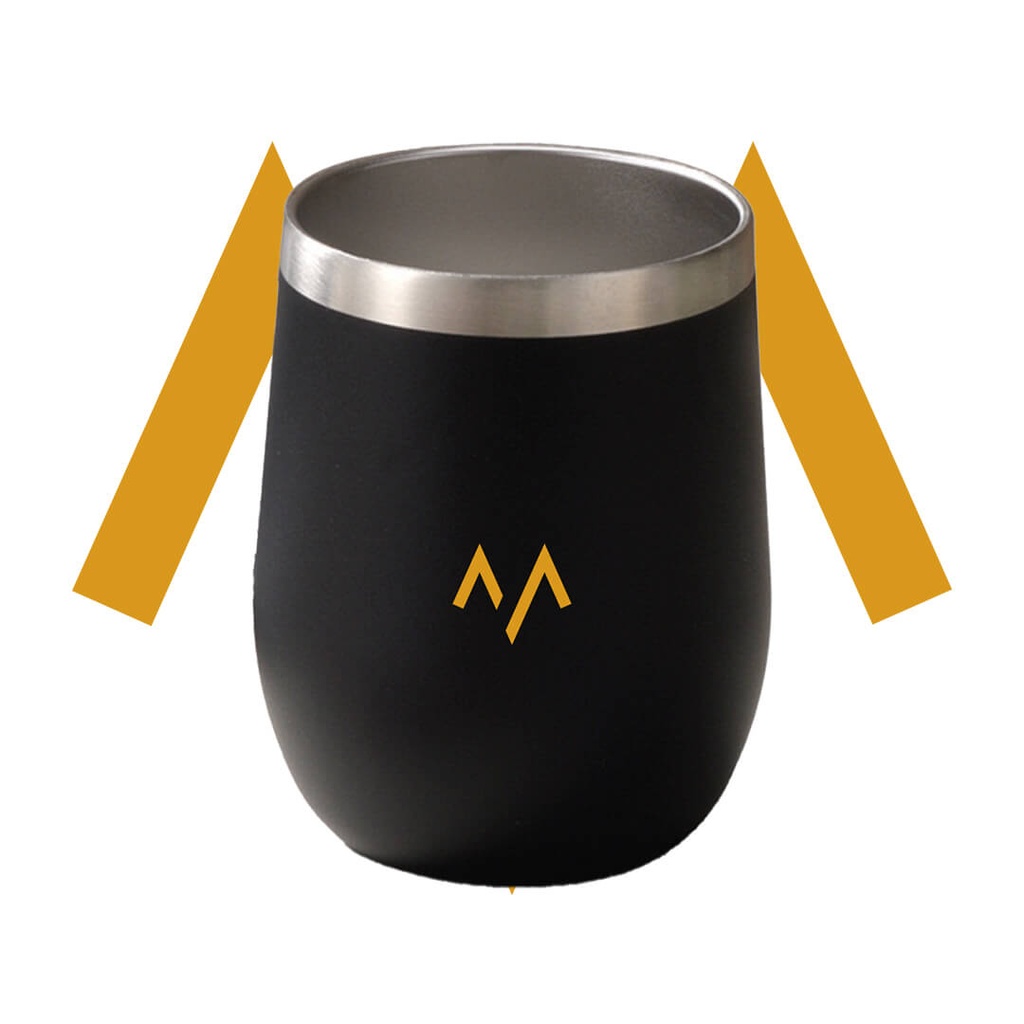 7MD Cup U Shaped, Double-Wall Stainless Steel Unbreakable Drinking Cups, Travel Coffee Mug 360ml With Sliding Lid