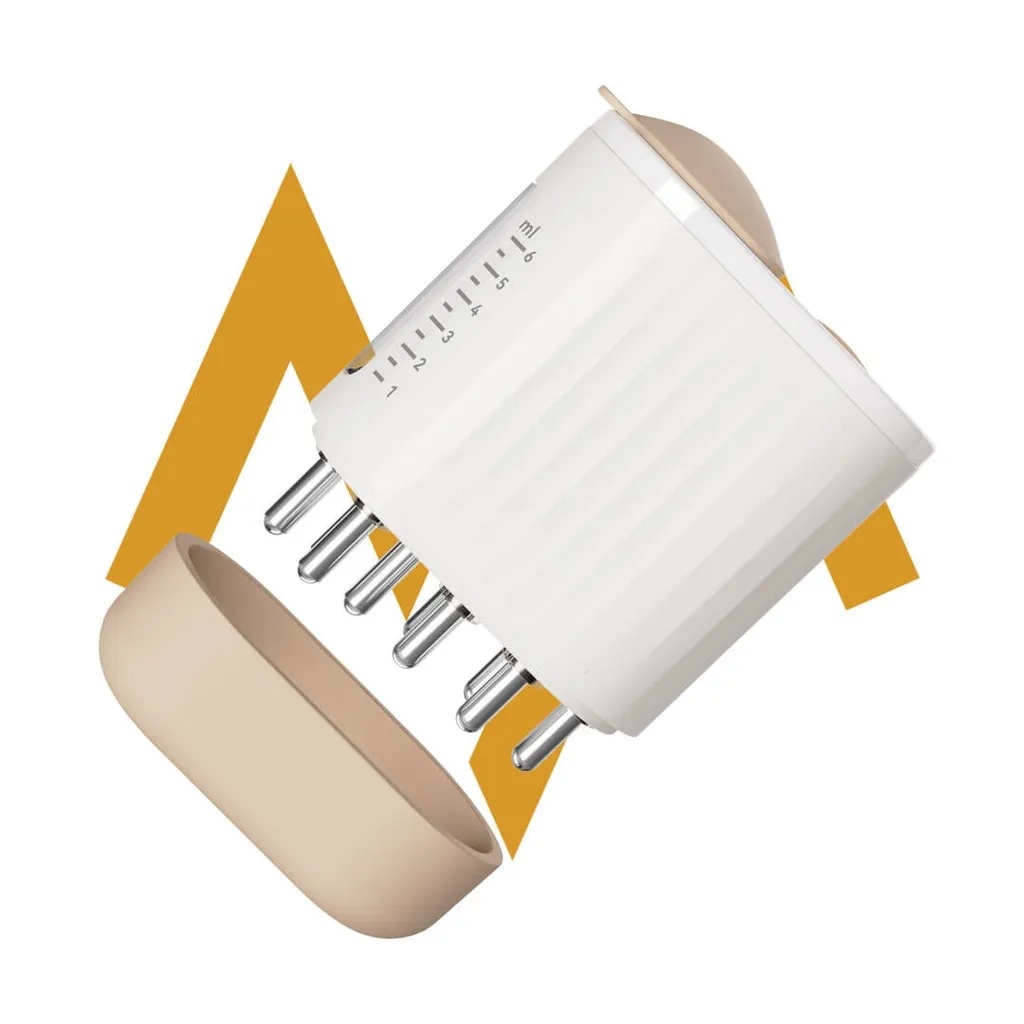 مغذي الشعر | جهاز تدليك الشعر من حمد ستور – مغذي فروة الرأس بالاهتزاز والضوء الأخضر وتوزيع الزيت | 7MD2417 | 