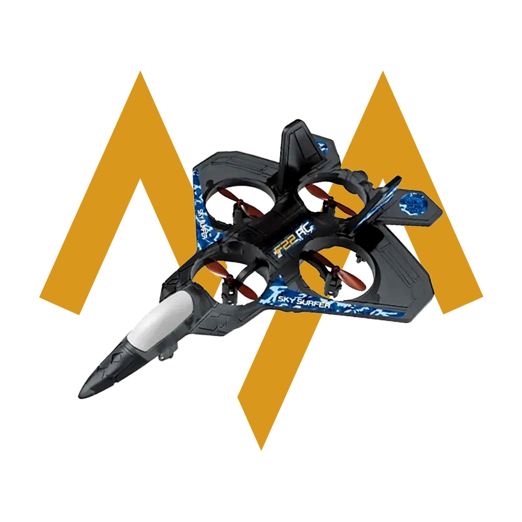 A&T Airplane Toy Remote Control Drone Plane Toy With Colorful LED Lights 2.4G EO-22