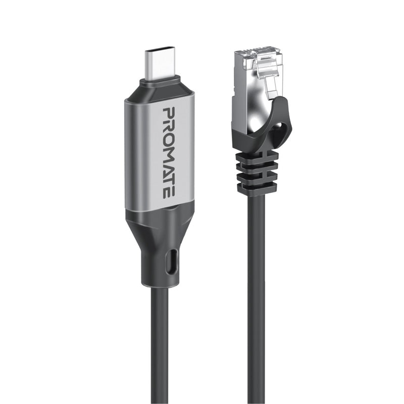 Promate High Speed USB-C Gigabit Ethernet Cable | CLink-RJ45 |