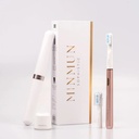 فرشاة الأسنان Sophistic الكهربائية من MinMun – بتقنية الموجات فوق الصوتية، قابلة لإعادة الشحن، مؤقت LED، مناسبة للسفر، كهربائية، مقاومة للماء بمعيار IPX7