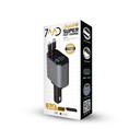 7MD Car Charger | 2-in-1 Super Fast Charging, Telescopic Cable, Built-in Fuse, Multi-Phone Charging Support, 120W Output | 7MD20325 |