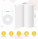 5 Rolls Kids Instant Camera Refill Print Paper-Photo Print Thermal Paper for Lily Toy Kids Instant Print Camera 2.2 x1 Inch White